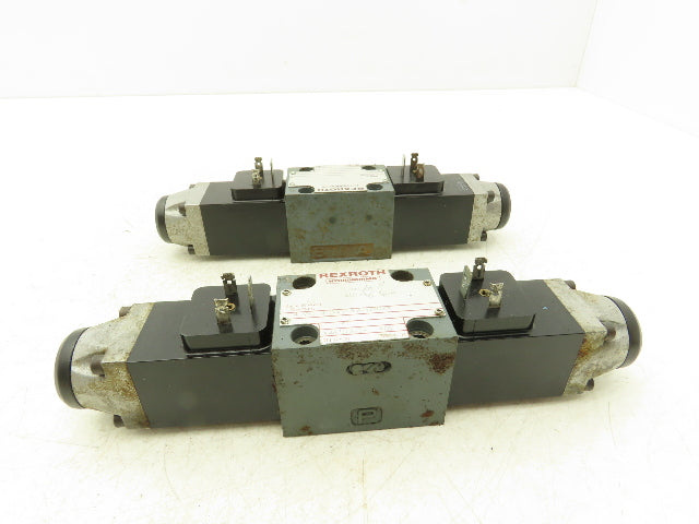 Rexroth Hydronorma 4WE6 D51/OFAG24NZ4 Directional Solenoid Valve 24VDC Lot of 2