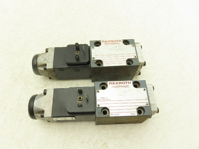 Rexroth Hydronorma 4WE6 D51/AG24NZ4 Directional Solenoid Valve 24VDC Lot of 2