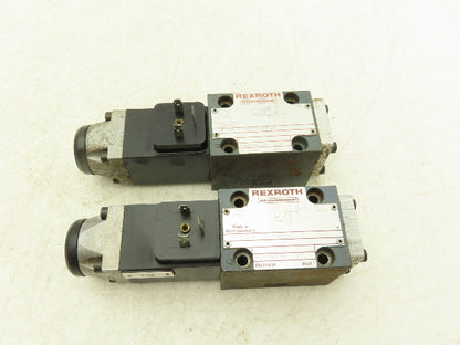 Rexroth Hydronorma 4WE6 D51/AG24NZ4 Directional Solenoid Valve 24VDC Lot of 2