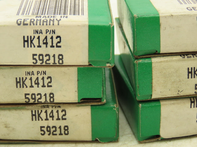INA HK1412 Roller Bearing 14mm-ID x 20mm-OD x 12mm-Width Lot Of 7