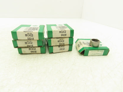 INA HK1412 Roller Bearing 14mm-ID x 20mm-OD x 12mm-Width Lot Of 7