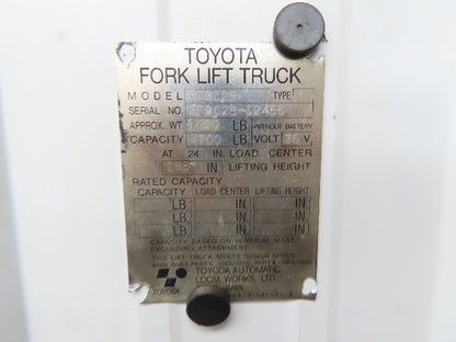 Toyota 24610-13300-71 Contactor Coil Assembly Off Toyota 5FBC25 36VAC Forklift