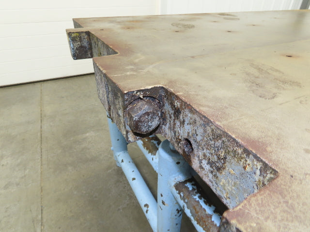 Cast Iron Steel Welding Layout Table 84x54" Hollow Core 1/2" Thick Top 3-1/2"