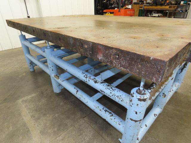 Cast Iron Steel Welding Layout Table 84x54" Hollow Core 1/2" Thick Top 3-1/2"