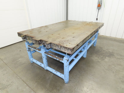 Cast Iron Steel Welding Layout Table 84x54" Hollow Core 1/2" Thick Top 3-1/2"