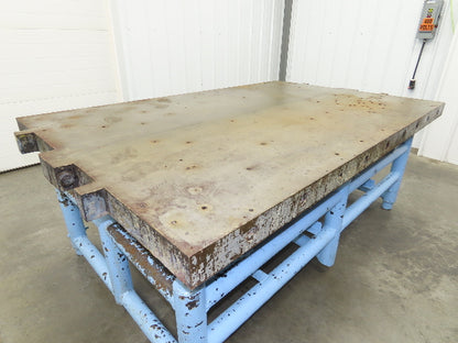 Cast Iron Steel Welding Layout Table 84x54" Hollow Core 1/2" Thick Top 3-1/2"