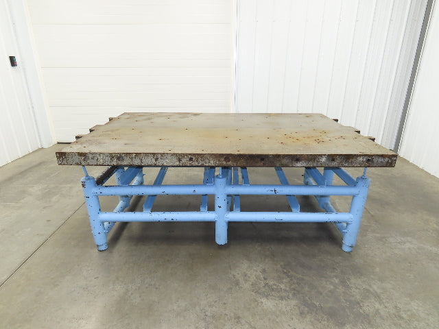 Cast Iron Steel Welding Layout Table 84x54" Hollow Core 1/2" Thick Top 3-1/2"