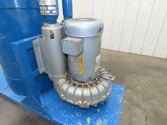 Kraemer Regenerative High Vacuum Pump 10Hp 3Ph 420CFM Oil-less Dust Collector