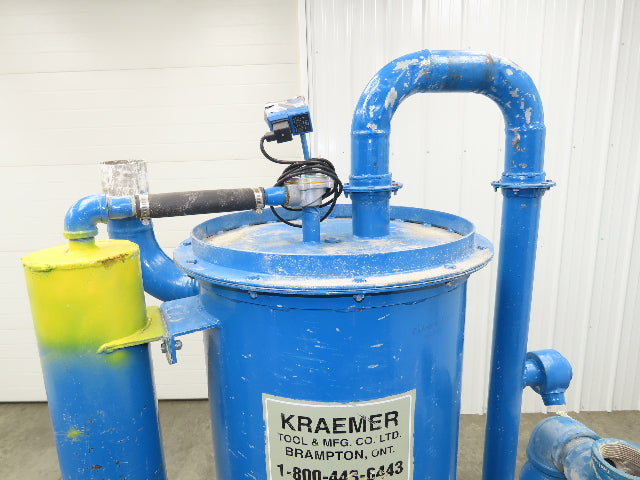 Kraemer Regenerative High Vacuum Pump 10Hp 3Ph 420CFM Oil-less Dust Collector