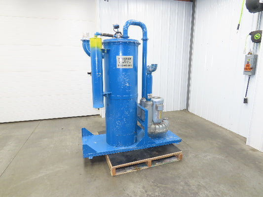 Kraemer Regenerative High Vacuum Pump 10Hp 3Ph 420CFM Oil-less Dust Collector