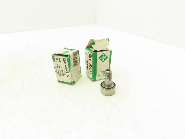 INA KR22-PP-A Cam Follower Bearing 22mm-OD 12mm-Width 10mm-Stud Dia Lot of 2