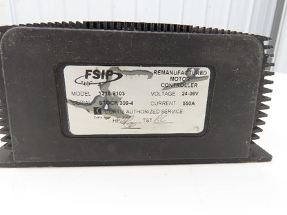 Curtis PMC 1215-9103 Forklift DC Motor Speed Controller 24-36V From Hyster Lift