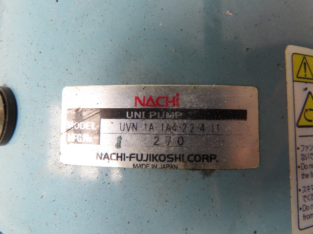 Nachi NSP-20-22V1A4 Hydraulic Power Unit Variable Pump 20 Liter 7gpm 3Hp 220V