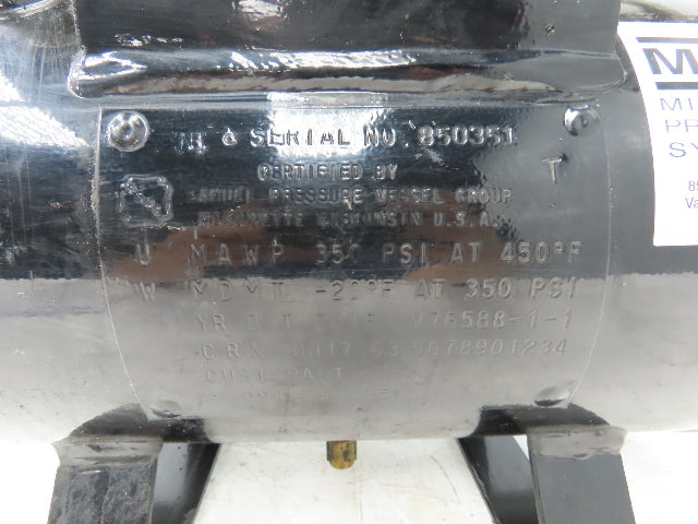 MPS Midwest R03S 2:1 Compressed Air Pressure Booster 3.5 Gal Tank 230psi