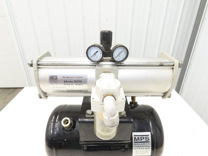 MPS Midwest R03S 2:1 Compressed Air Pressure Booster 3.5 Gal Tank 230psi