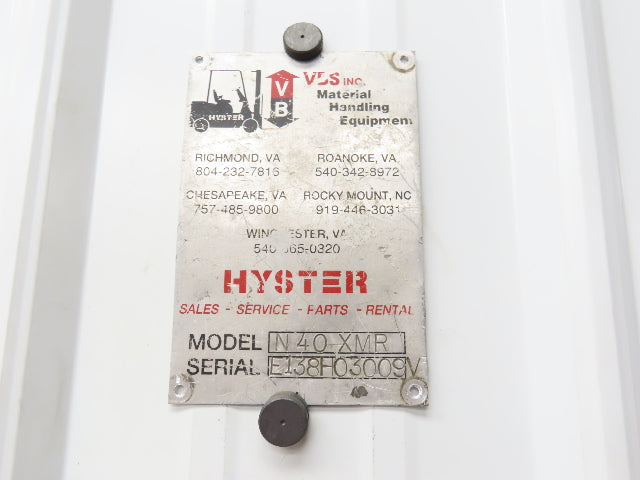 Hyster 16D7074.ST MM1520 Safety Foot Switch Presence Sensor N40 XMR Forklift