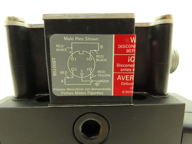 Parker D3W15CNYK561M Hydraulic Directional Control Valve 110/120VAC 50/60Hz