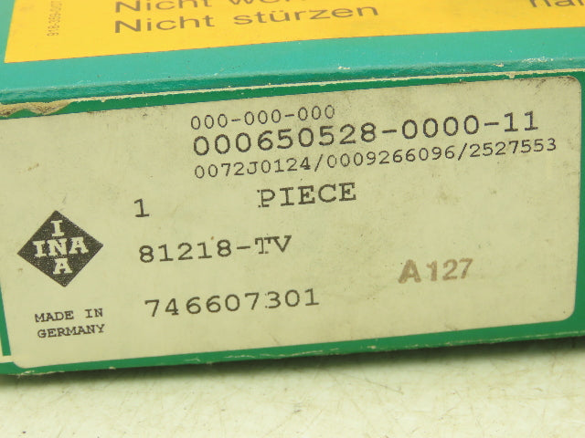 INA 81218-TV Axial Cylindrical Roller Bearing 90mm-ID x 135mm-OD x 35mm-Width