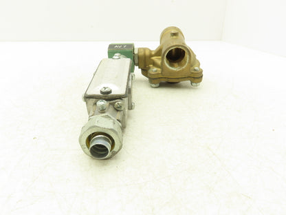Asco Red-Hat 8210G004 Brass Solenoid Valve 1"NPT 120V 2-Way Normally Closed