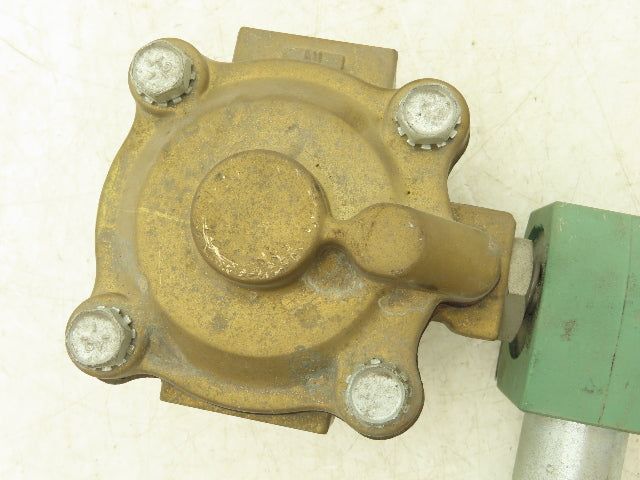 Asco Red-Hat 8210G004 Brass Solenoid Valve 1"NPT 120V 2-Way Normally Closed