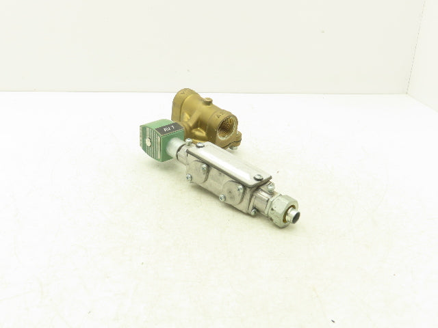 Asco Red-Hat 8210G004 Brass Solenoid Valve 1"NPT 120V 2-Way Normally Closed