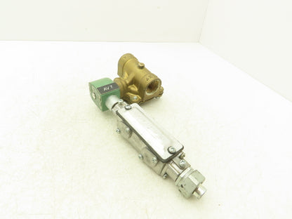 Asco Red-Hat 8210G004 Brass Solenoid Valve 1"NPT 120V 2-Way Normally Closed