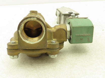 Asco Red-Hat 8210G004 Brass Solenoid Valve 1"NPT 120V 2-Way Normally Closed