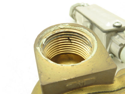 Asco Red-Hat 8210G004 Brass Solenoid Valve 1"NPT 120V 2-Way Normally Closed