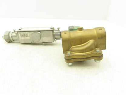 Asco Red-Hat 8210G004 Brass Solenoid Valve 1"NPT 120V 2-Way Normally Closed