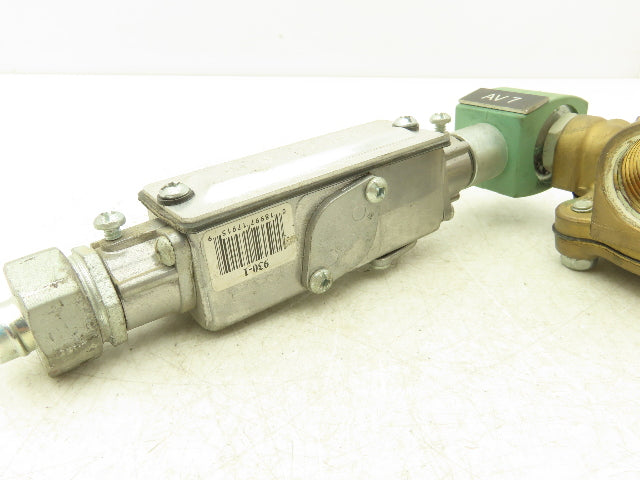 Asco Red-Hat 8210G004 Brass Solenoid Valve 1"NPT 120V 2-Way Normally Closed