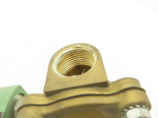 Asco Red-Hat 8210G004 Brass Solenoid Valve 1"NPT 120V 2-Way Normally Closed