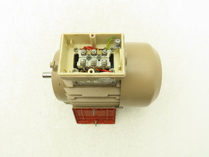 Siemens 1LA5073-2AA90 Metric AC Motor 0.55kw 3385rpm 460V 3PH IEC 71M 14mm Shaft