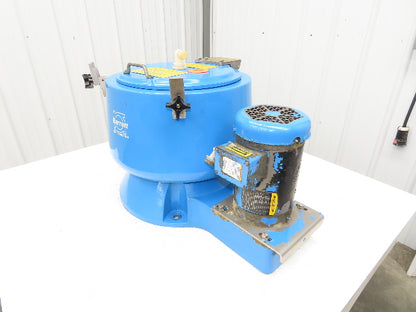 Barrett Centrifugals 326 12" Chip Spinner Oil Extractor Centrifuge 50Lbs 3Hp 3PH