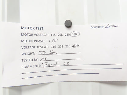 Delco G1354 AC Motor 2Hp 1730rpm 460V 3PH 184 Frame 7/8" Shaft