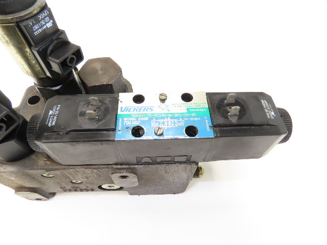 929500 Hydraulic Solenoid Control Valve & Manifold From N40 XMR Forklift