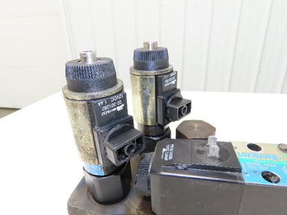 929500 Hydraulic Solenoid Control Valve & Manifold From N40 XMR Forklift