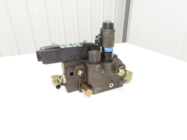929500 Hydraulic Solenoid Control Valve & Manifold From N40 XMR Forklift