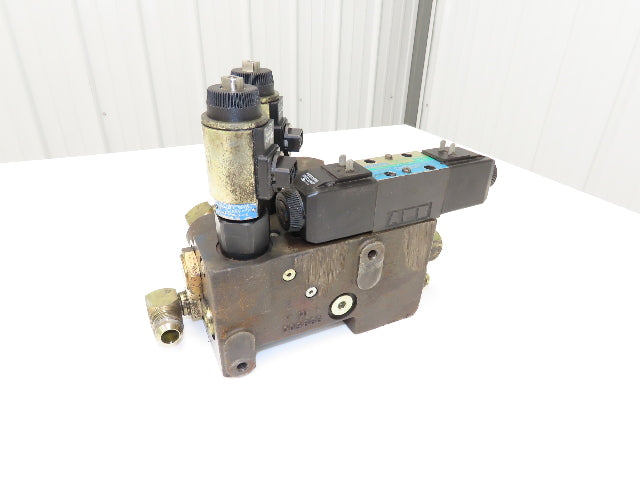 929500 Hydraulic Solenoid Control Valve & Manifold From N40 XMR Forklift