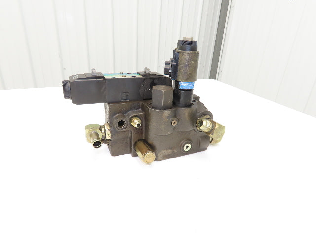 929500 Hydraulic Solenoid Control Valve & Manifold From N40 XMR Forklift