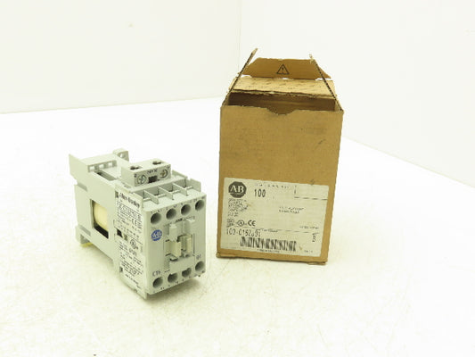 Allen Bradley 100-C16ZJ01 IEC Contactor Motor Starter 16A 3-Pole 600V 24VDC Coil