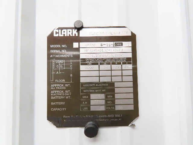 Clark 2783457 Electronic Drive Control Assembly NPR20 Reach Truck Forklift