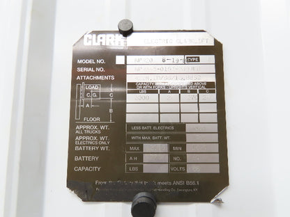 Clark Hydraulic Pump Motor 36VDC NPR20 Reach Truck Forklift 2792684