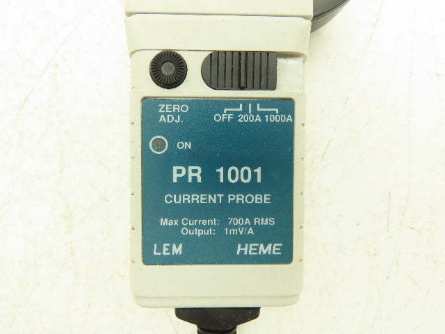 LEM HEME PR 1001 Current Probe 700A RMS Max Current 1mV/A Output