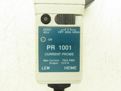 LEM HEME PR 1001 Current Probe 700A RMS Max Current 1mV/A Output