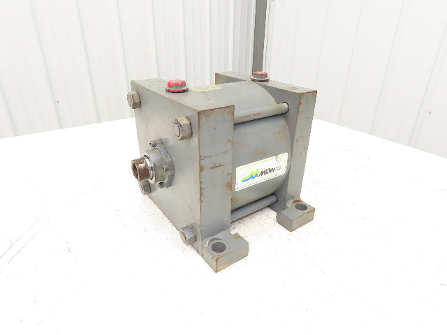Miller A72B4N Pneumatic Air Cylinder 8" Bore 3" Stroke 250psi Foot Mount