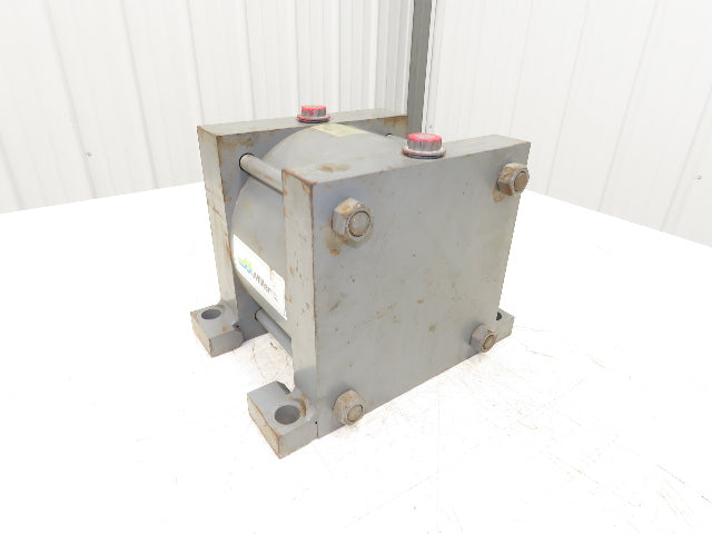 Miller A72B4N Pneumatic Air Cylinder 8" Bore 3" Stroke 250psi Foot Mount