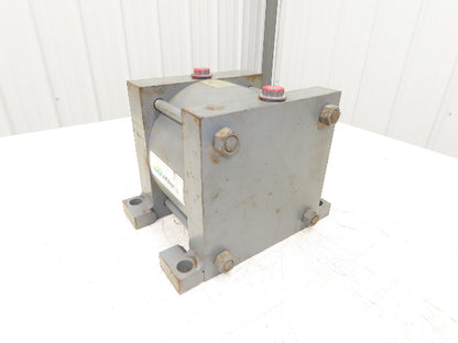 Miller A72B4N Pneumatic Air Cylinder 8" Bore 3" Stroke 250psi Foot Mount