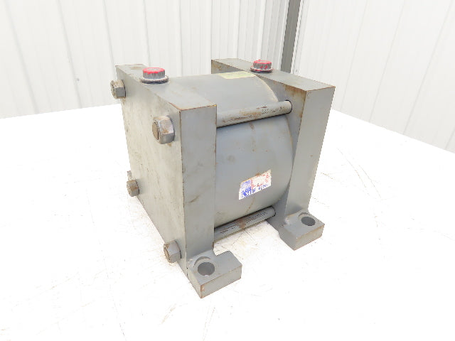 Miller A72B4N Pneumatic Air Cylinder 8" Bore 3" Stroke 250psi Foot Mount