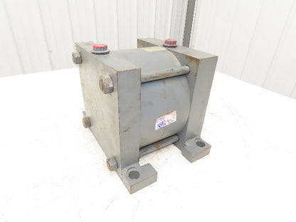 Miller A72B4N Pneumatic Air Cylinder 8" Bore 3" Stroke 250psi Foot Mount