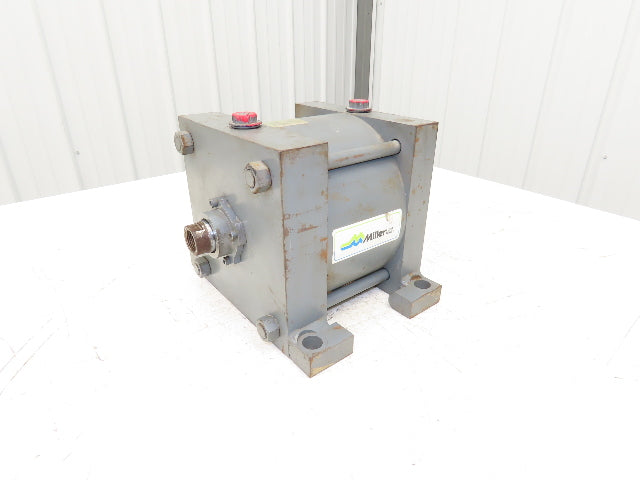 Miller A72B4N Pneumatic Air Cylinder 8" Bore 3" Stroke 250psi Foot Mount